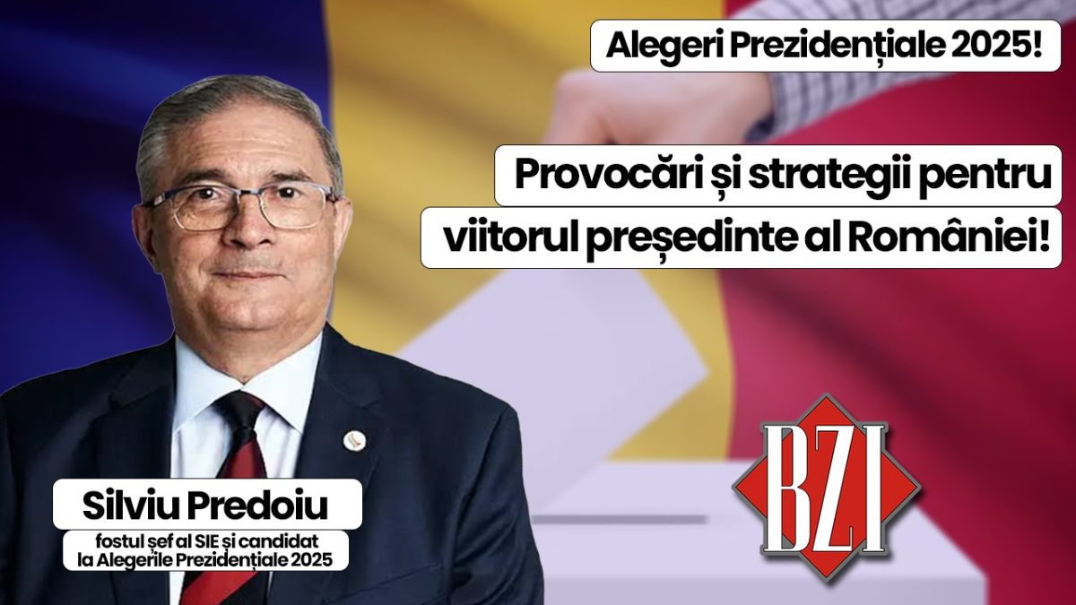 Top talk-show exclusiv! Ediție specială BZI LIVE alături de Silviu Predoiu, fostul șef al SIE și candidat la Alegerile Prezidențiale 2025