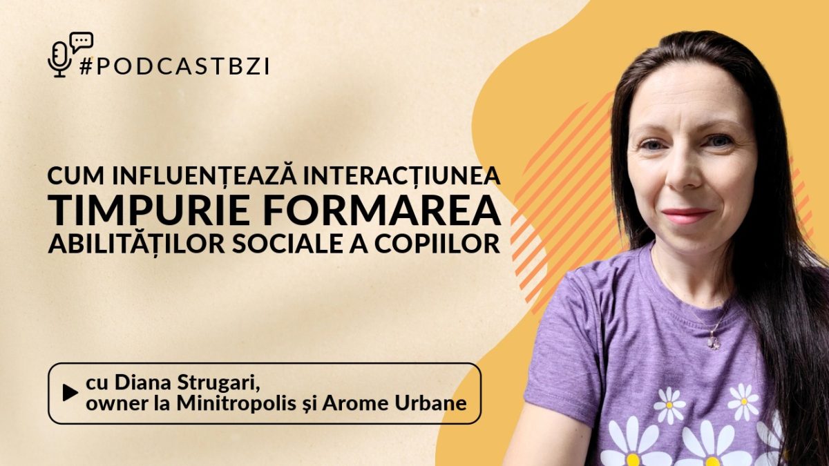 LIVE VIDEO – Diana Techere, owner la Minitropolis și Arome Urbane: Cum influențează interacțiunea timpurie formarea abilităților sociale a copiilor 