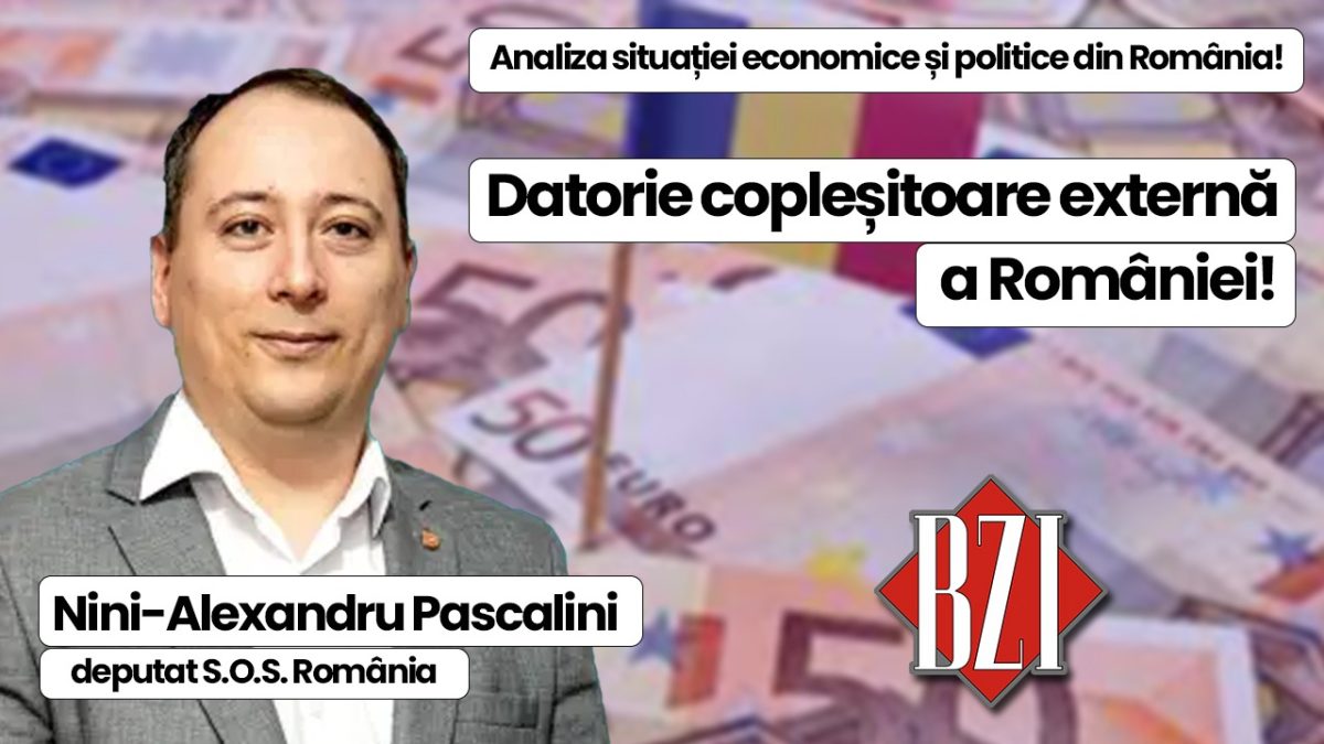 Analiză politică, economică și socială la BZI LIVE alături de Nini-Alexandru Pascalini, deputat S.O.S. România