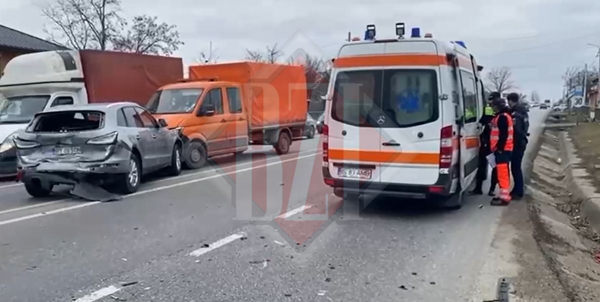 Accident rutier în Bălțați! Trei mașini au fost implicate