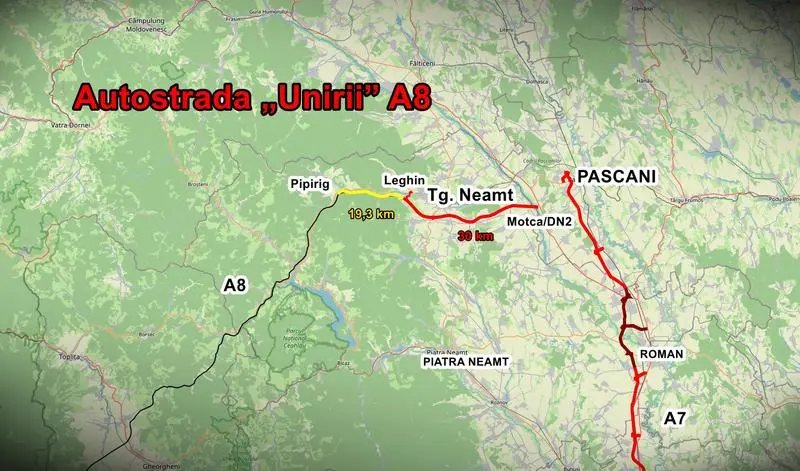 Două oferte financiare au fost depuse la licitația ultimului lot din autostrada A8! Este vorba despre tronsonul Pipirig – Grințieș