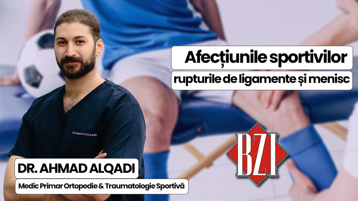 Dr. Ahmad Alquadi – Medic primar ortopedie și traumatologie sportivă, discută în emisiunea BZI LIVE despre afecțiunile cu care se confruntă sportivii, rupturile de ligamente și de menisc 
