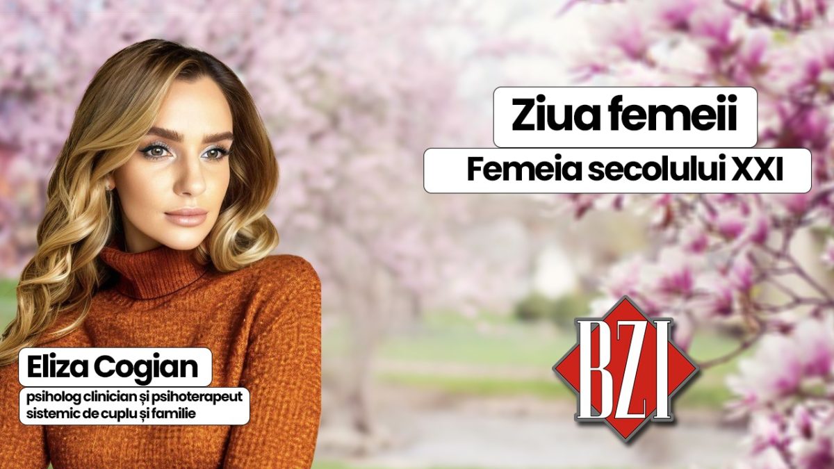 Eliza Cogian, psiholog clinician și psihoterapeut sistemic de cuplu și familie, discută în emisiunea de sănătate BZI LIVE despre femeia secolului XXI și cum este ea percepută în societatea actuală
