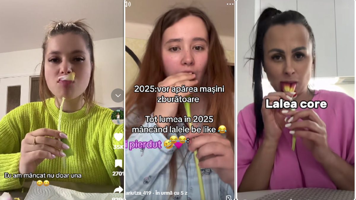Încă un trend periculos de pe TikTok a ajuns în vizorul medicilor din Iași! Tinerele se filmează în timp ce mănâncă lalele, pentru like-uri și vizualizări: „Pot fi toxice pentru ficat”