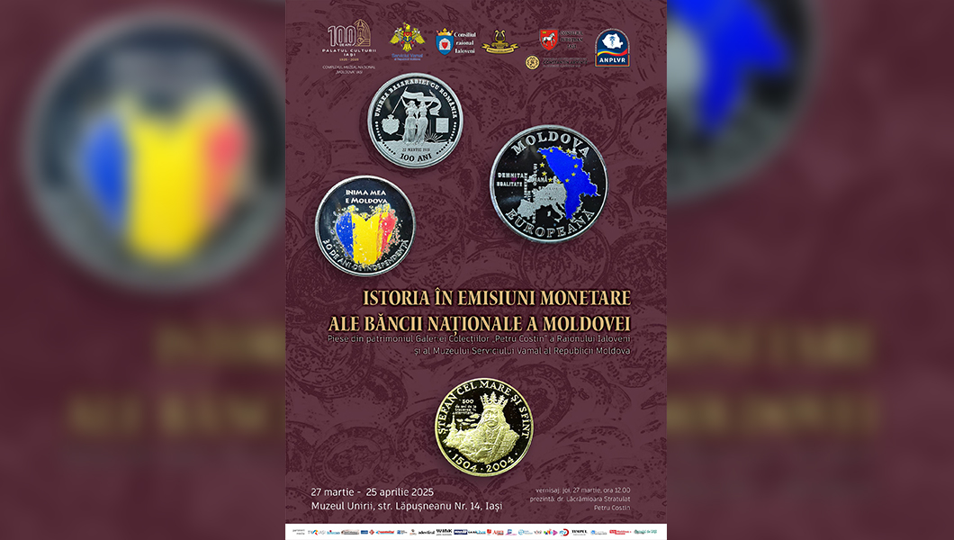Expoziție impresionantă cu monede confecționate din aur și argint, la Muzeul Unirii din Iași