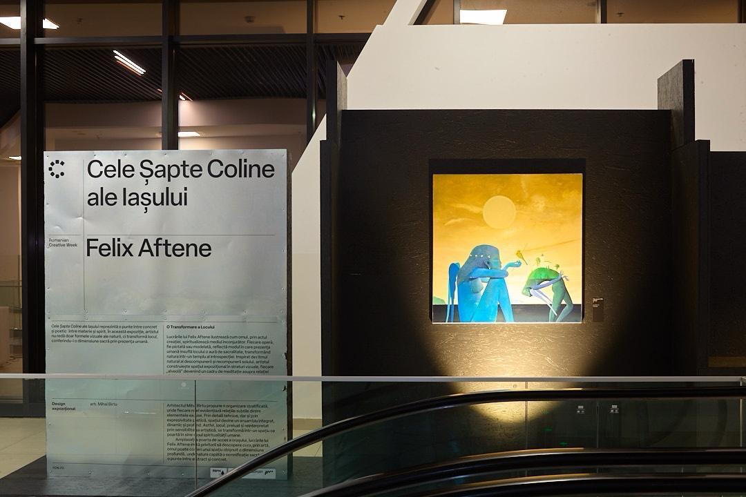 Expoziția-eveniment a lui Felix Aftene a dat startul celei mai importante platforme creative din UE, la Aeroportul Iași