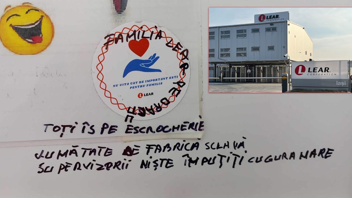 Scene de toată jena, surprinse la gigantul Lear! Deși s-a încercat ca totul să fie ținut secret, imaginile au început să circule prin toată firma din Iași