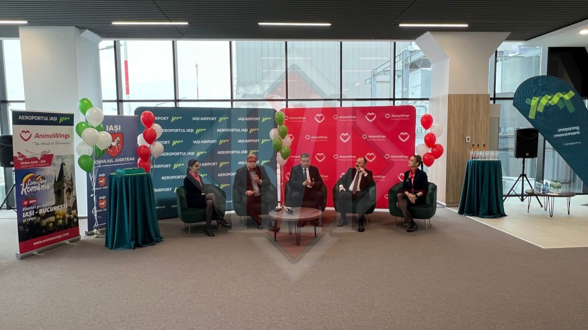 AnimaWings va opera zboruri către București de pe Aeroportul Internațional din Iaşi! Numărul curselor pe săptămână va creşte