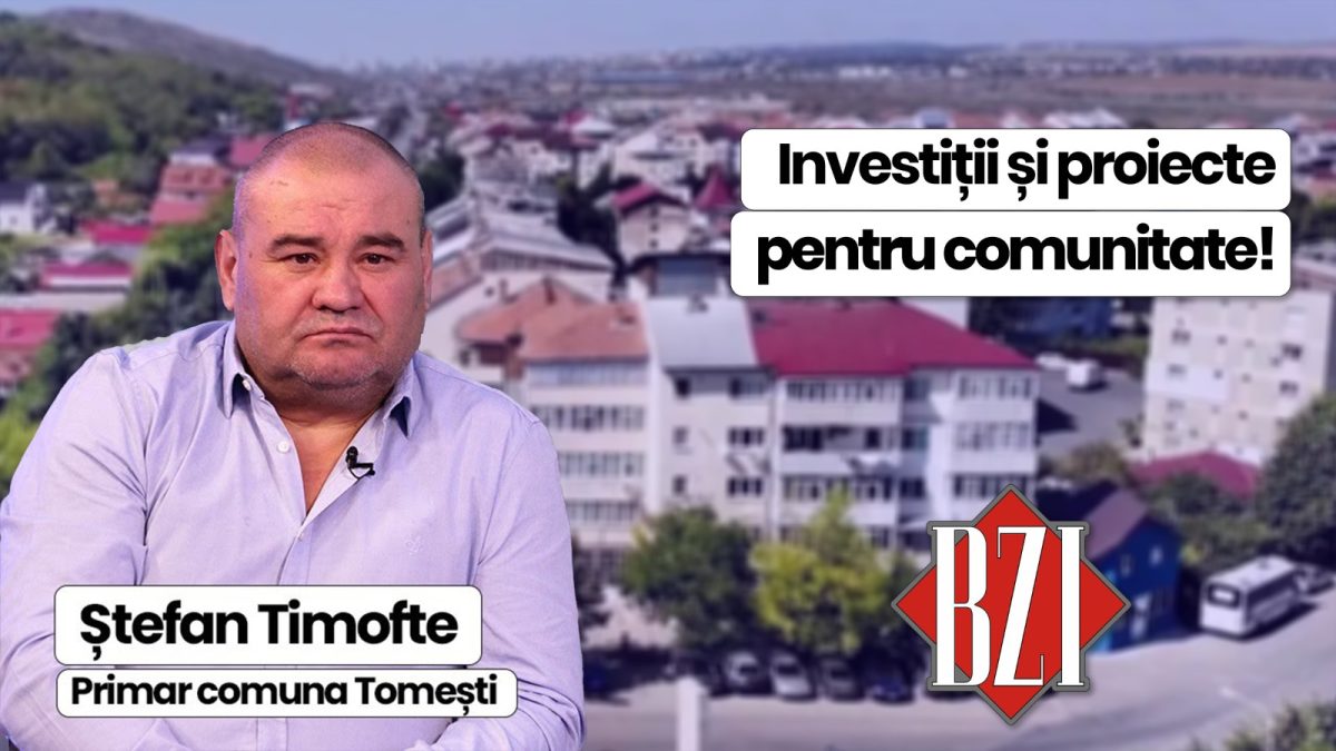 Noutăți în comuna Tomești! Primarul Ștefan Timofte discută la BZI LIVE despre investiții și proiecte pentru comunitate