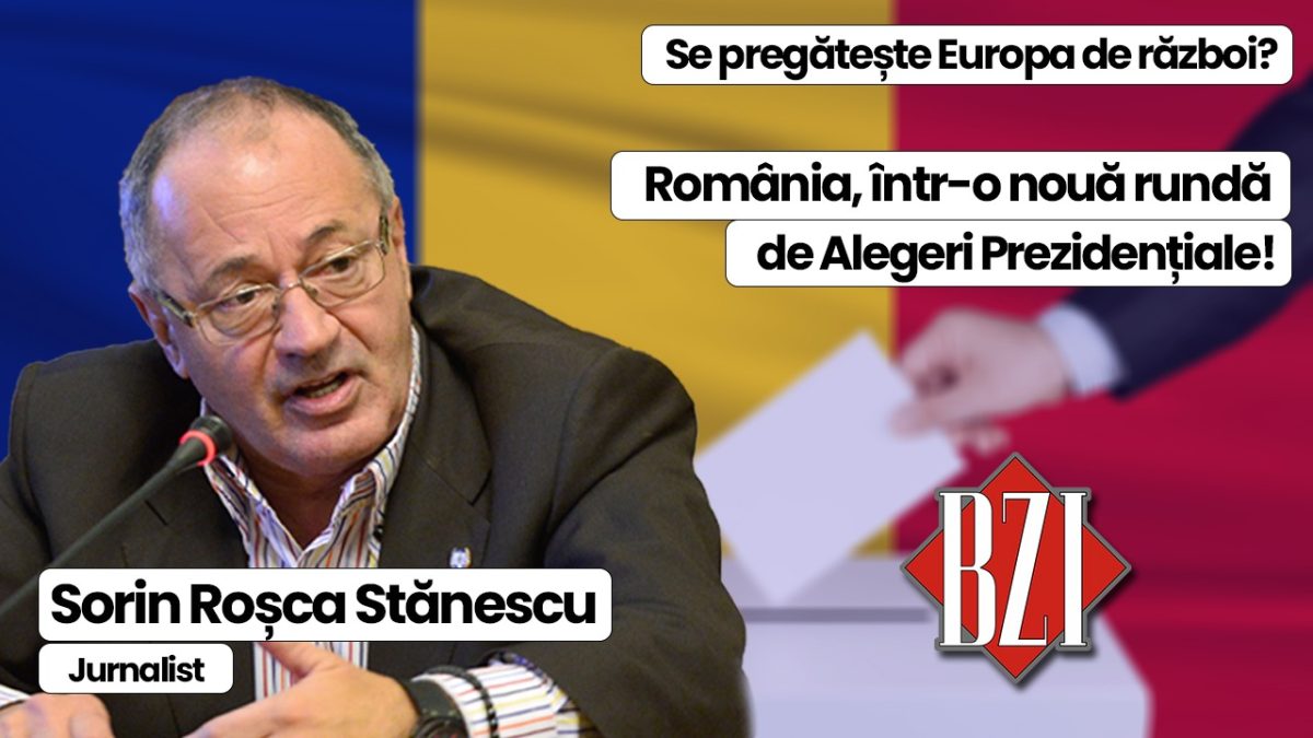 Talk-show analiză și dezbatere săptămânală BZI LIVE alături de invitatul special permanent, nașul presei din România, senior-jurnalistul Sorin Roșca Stănescu