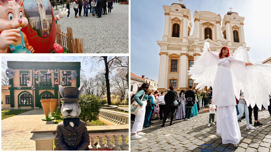 Târgurile de Paște colorează România, dar Iașul rămâne zero barat! Mihai Chirica le dă ieșenilor aceleași ouă vopsite – FOTO