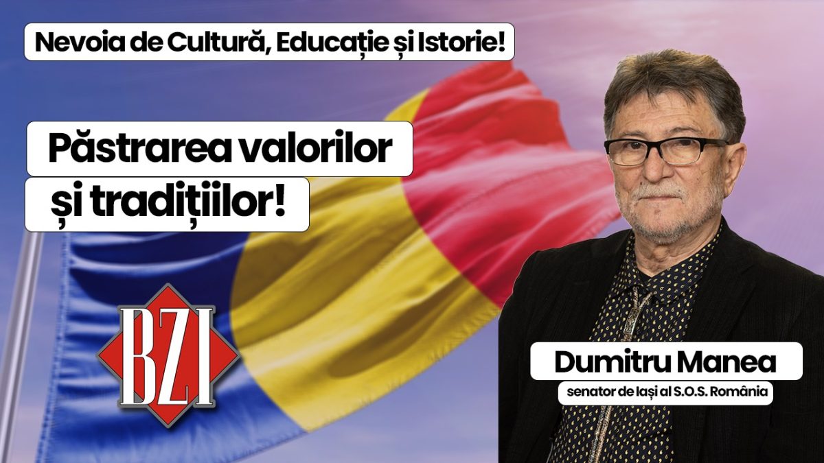Dezbatere politică, socială, culturală și națională BZI LIVE alături de senatorul Dumitru Manea, S.O.S. România!