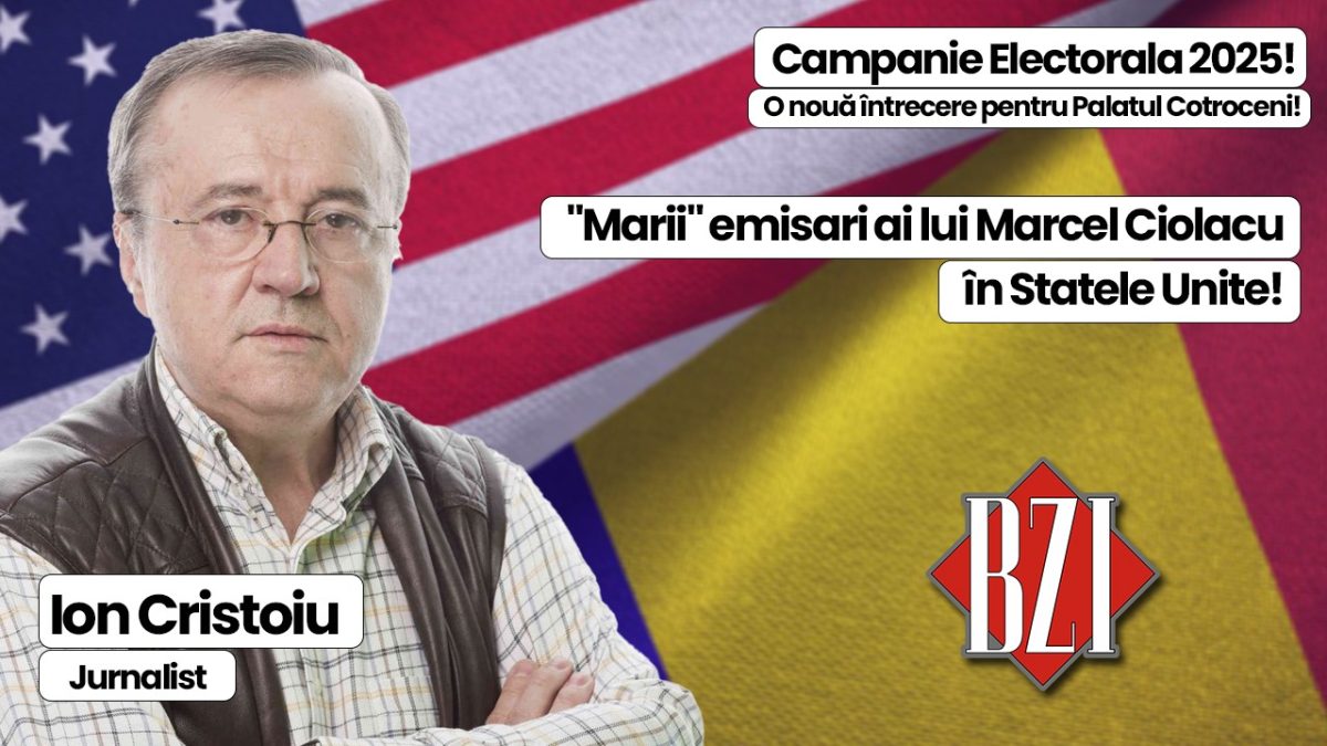 Talk-show special BZI LIVE alături de maestrul Ion Cristoiu, jurnalist! Analiza cursei pentru Cotroceni, Statele Unite versus Uniunea Europeană, cenzură și Stat „polițienesc”