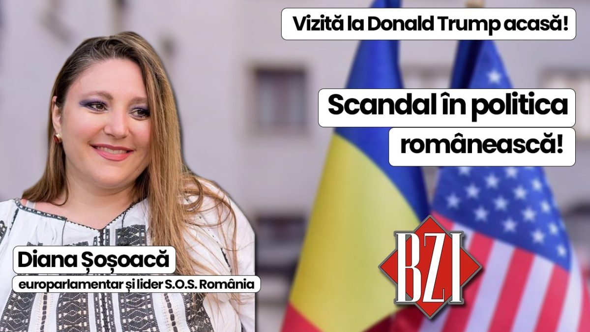 Top special BZI LIVE alături de invitatul permanent, europarlamentarul român și liderul S.O.S. România Diana Șoșoacă! De la Mar a Largo – Statele Unite ale Americii la situația explozivă din politica românească