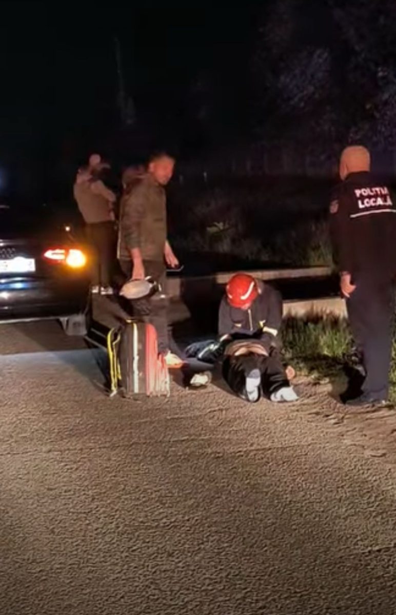 Accident rutier în comuna Ciurea! Un pieton a fost lovit de un autoturism