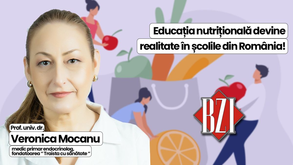 LIVE VIDEO – România face un pas istoric spre o generație mai sănătoasă! Prof. univ. dr. Veronica Mocanu, medic primar endocrinolog și fondatoarea proiectului național „Traista cu sănătate” va discuta în emisiunea BZI LIVE despre un demers vizionar care stă la baza unei schimbări majore în educația copiilor din România
