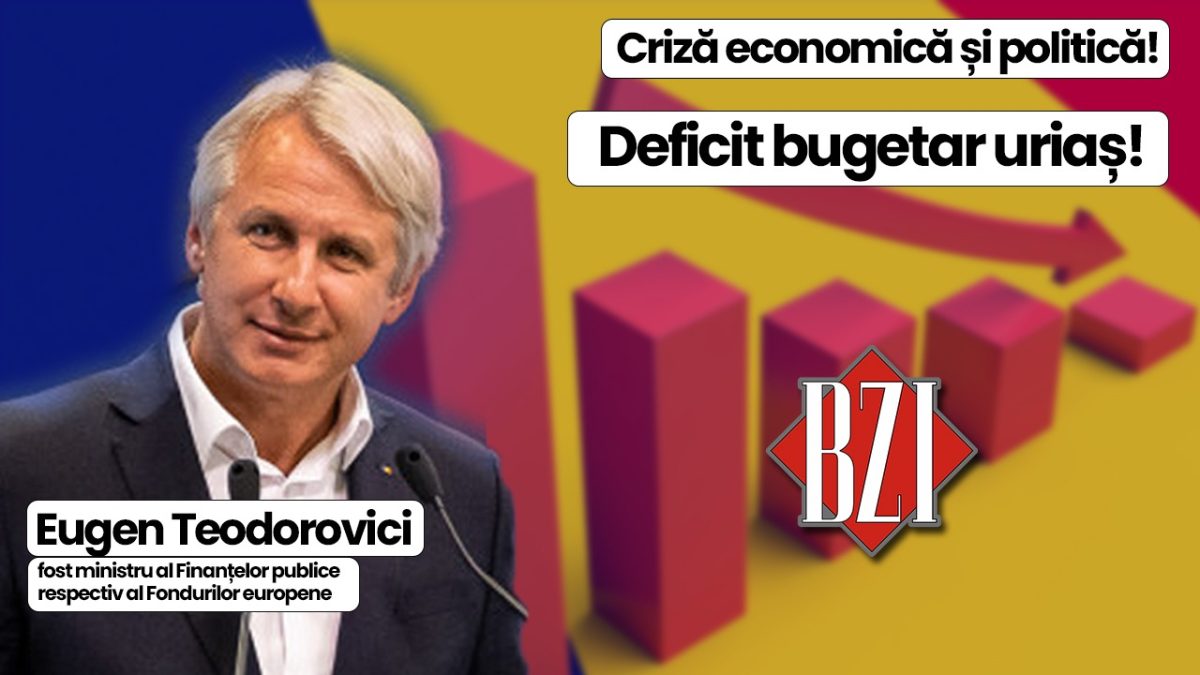 Emisiune-analiză BZI LIVE alături de invitatul permanent Eugen Teodorovici, fost ministru al Finanțelor publice respectiv Fondurilor europene. De la deficit bugetar uriaș la criza democratică, economică, politică și socială