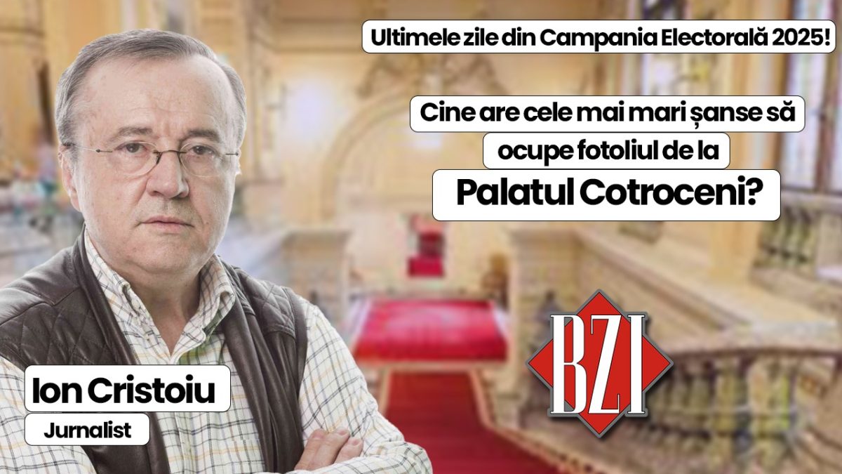 Talk-show săptămânal BZI LIVE alături de maestrul Ion Cristoiu, consacratul jurnalist român! De la ultimele zile ale campaniei pentru Alegerile Prezidențiale 2025 la situația politică și socială națională
