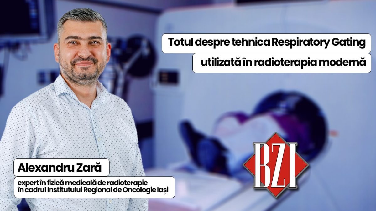 LIVE VIDEO – Alexandru Zară, expert în fizică medicală de radioterapie în cadrul Institutului Regional de Oncologie Iași, discută în emisiunea de sănătate BZI LIVE despre noua tehnologie utilizată în IRO Iași, Tehnica de Respiratory Gating asociată acceleratorului TrueBeam 