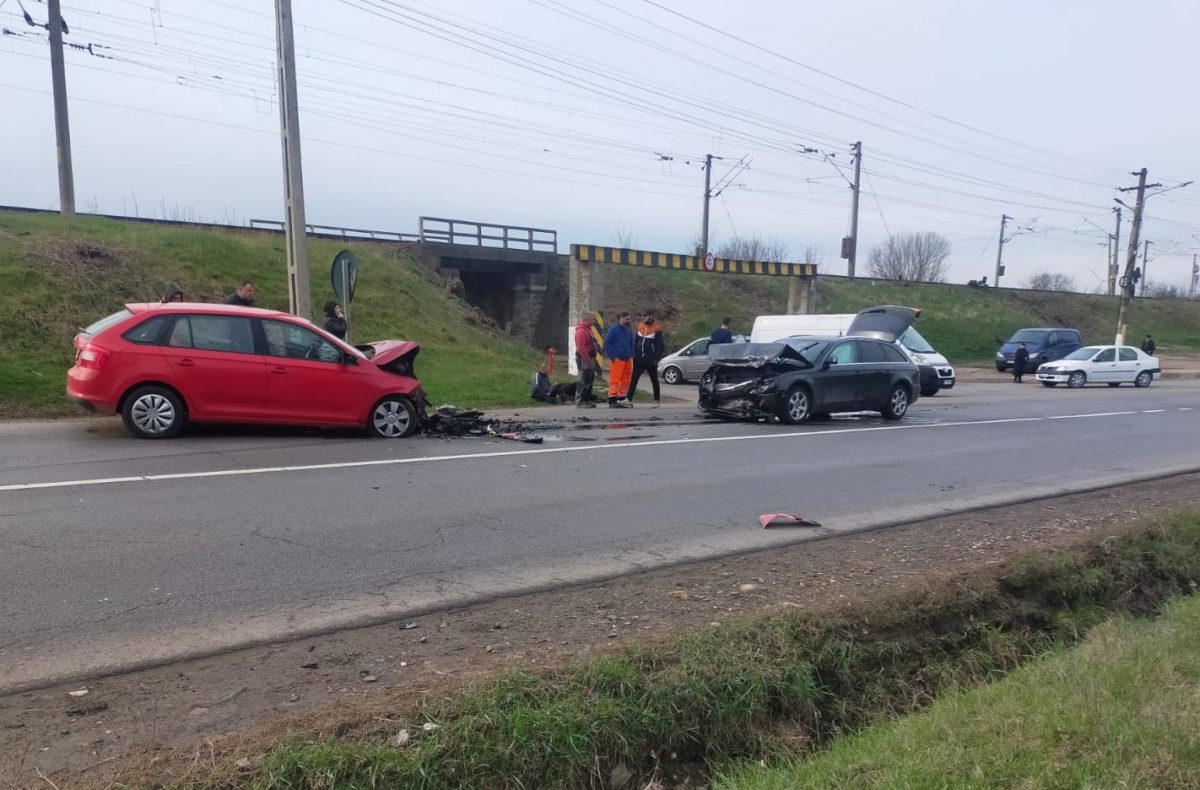 Accident rutier în Ruginoasa. Coliziune frontală între două autoturisme – UPDATE