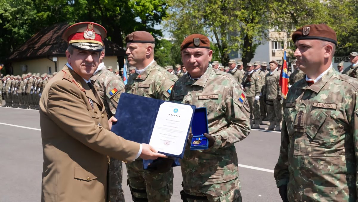 De Ziua Infanteriei Române, Batalionul 151 Infanterie „Războieni” a fost decorat cu Emblema de Onoare a Armatei României
