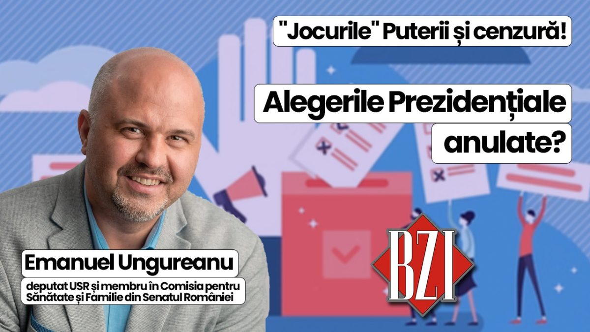 Super dezbatere politică, socială, sanitară BZI LIVE alături de Emanuel Ungureanu, deputat USR și membru în Comisia pentru Sănătate și Familie din Camera Deputaților! Despre „jocurile” pentru Palatul Cotroceni, problemele sistemului sanitar și situația gravă democratică