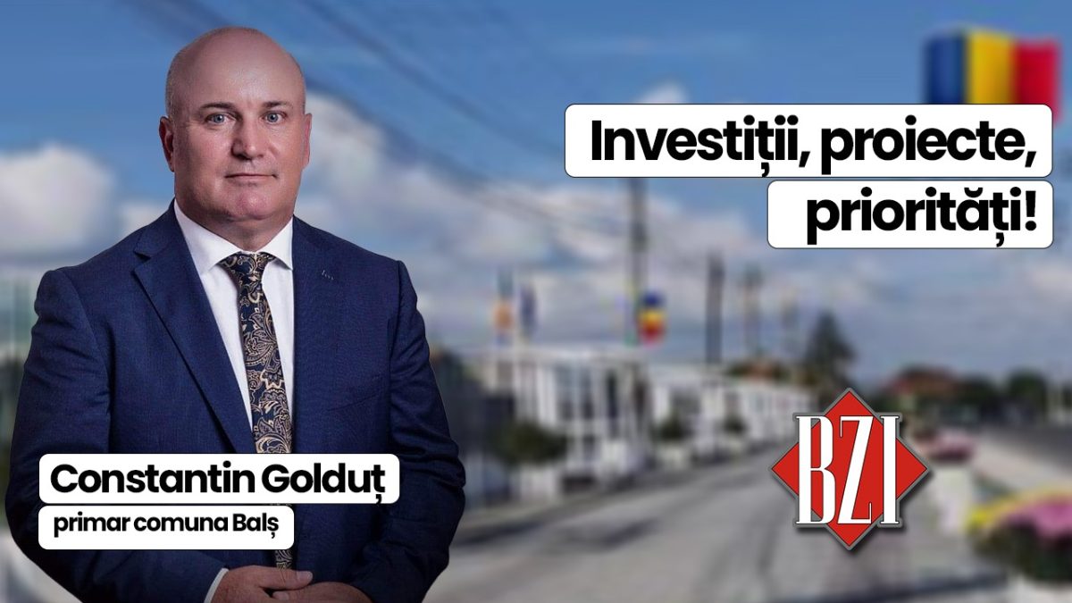 Investiții, proiecte și priorități în comuna Balș! Primarul Constantin Golduț în studioul BZI LIVE
