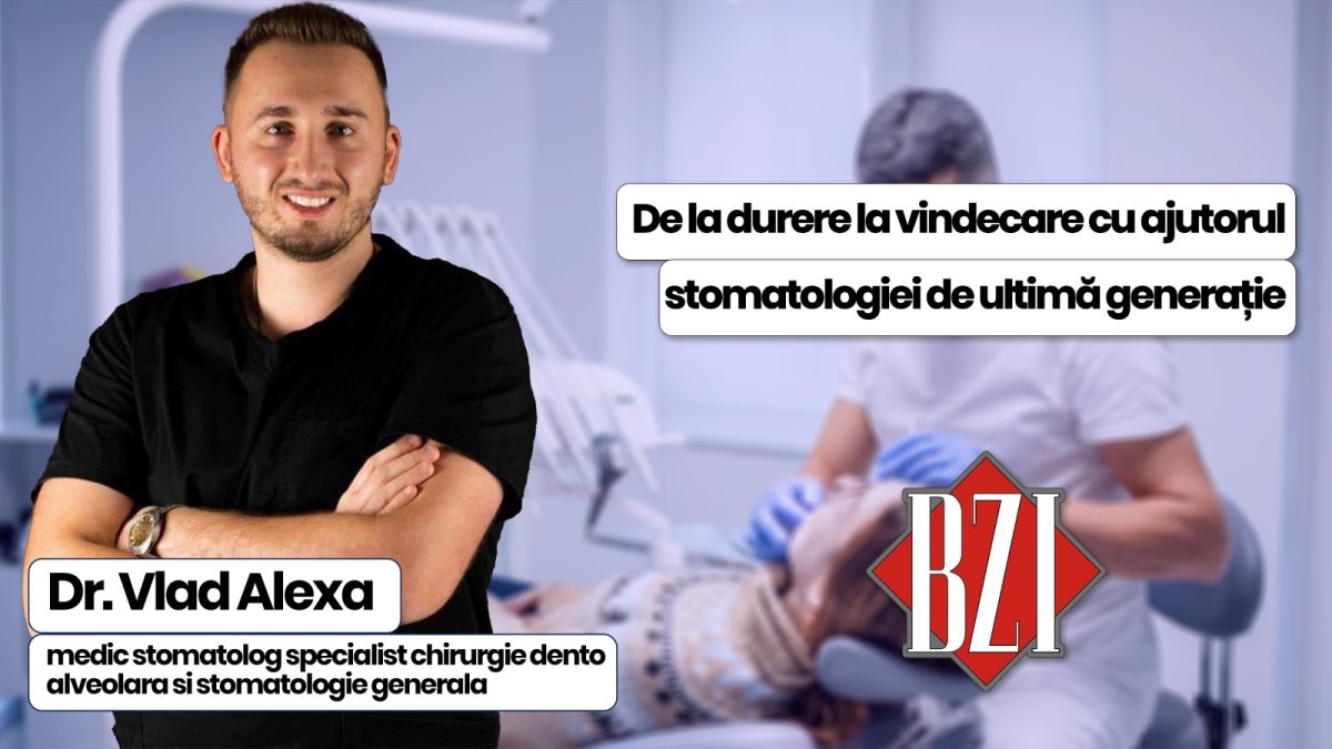 Dr. Vlad Alexa, medic stomatolog specialist chirurgie dento alveolară și stomatologie generală discută în emisiunea de sănătate BZI LIVE despre implanturile dentare, de la istoria antică la soluții moderne