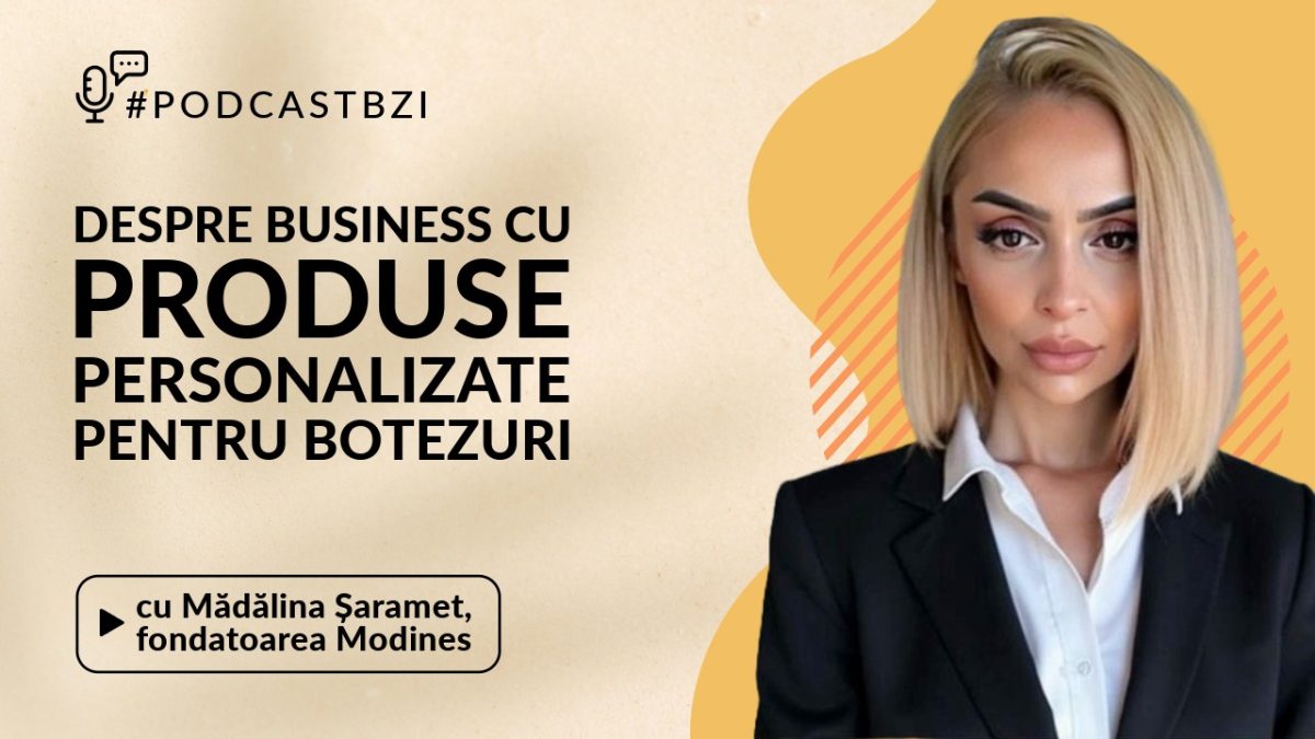Mădălina Șaramet, fondatoarea Modines, despre business cu produse personalizate pentru botezuri