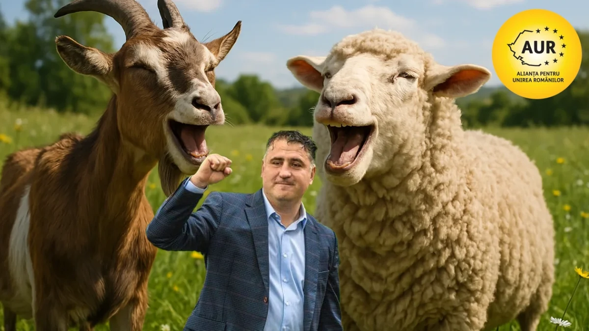 Deputatul AUR, Ciprian Paraschiv nu știe să facă diferența dintre capră și oaie, dar se dă apărător al fermierilor! Zero proiecte, zero respect
