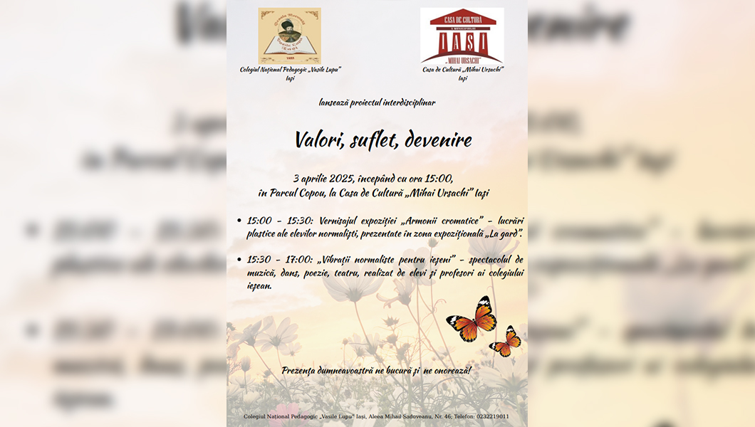 Valoros parteneriat educațional la Colegiul Național Pedagogic „Vasile Lupu” din Iași