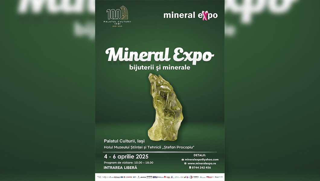 Mineral Expo revine la Iași: Heliodorul – vedeta ediției din aprilie 2025!