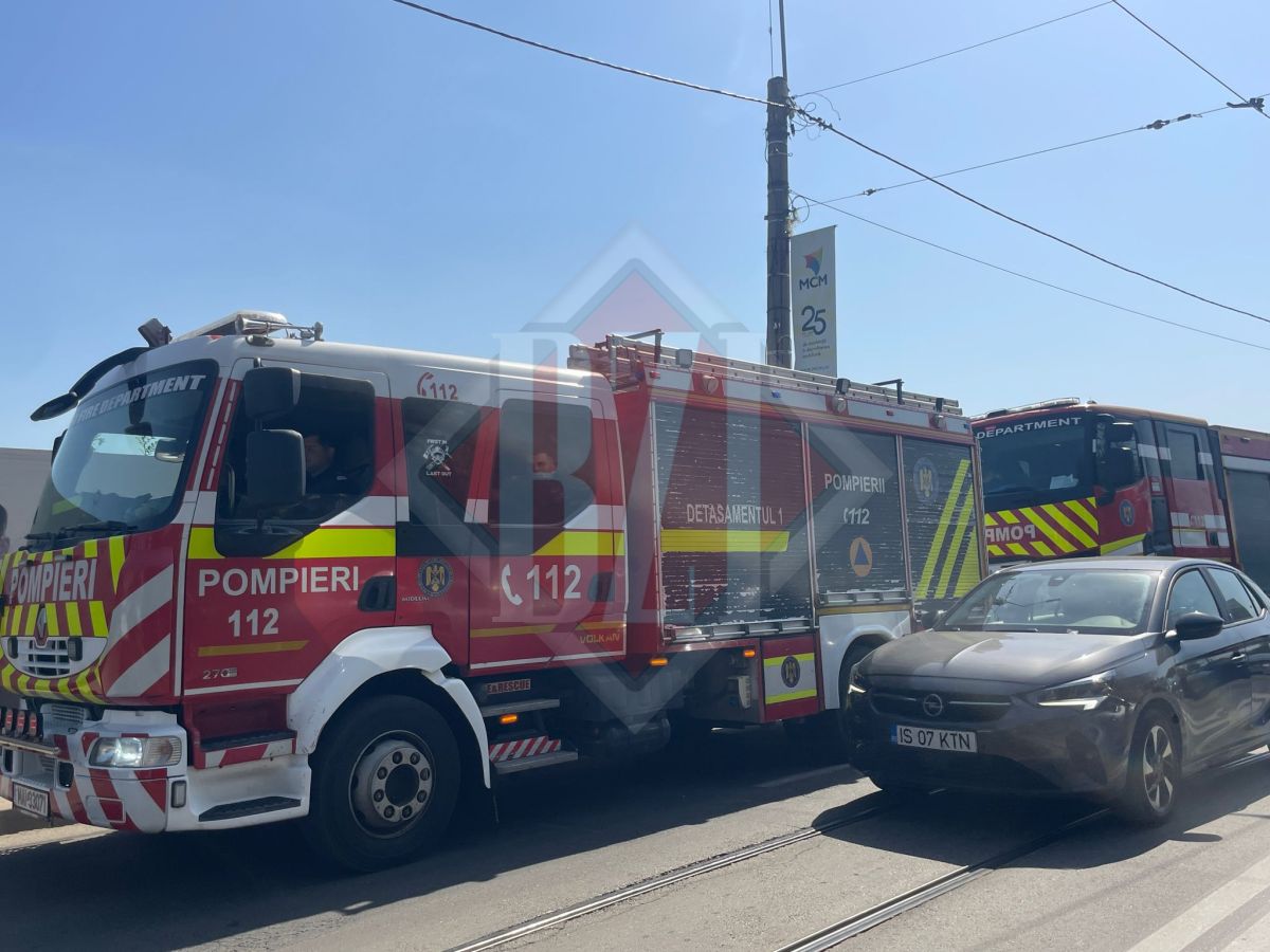 Incendiu în Iași. Un apartament de pe strada Pictorului a luat foc