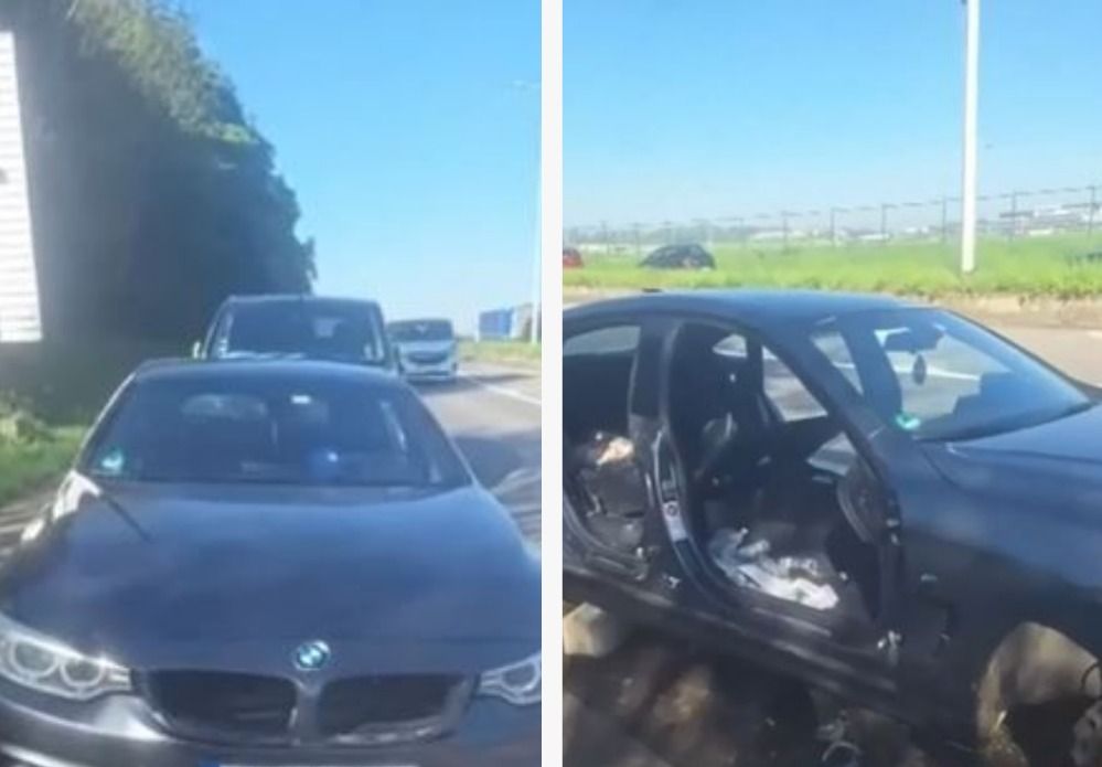 Un român s-a ales cu mașina dezmembrată în Belgia. Acesta o lăsase în apropierea unui aeroport