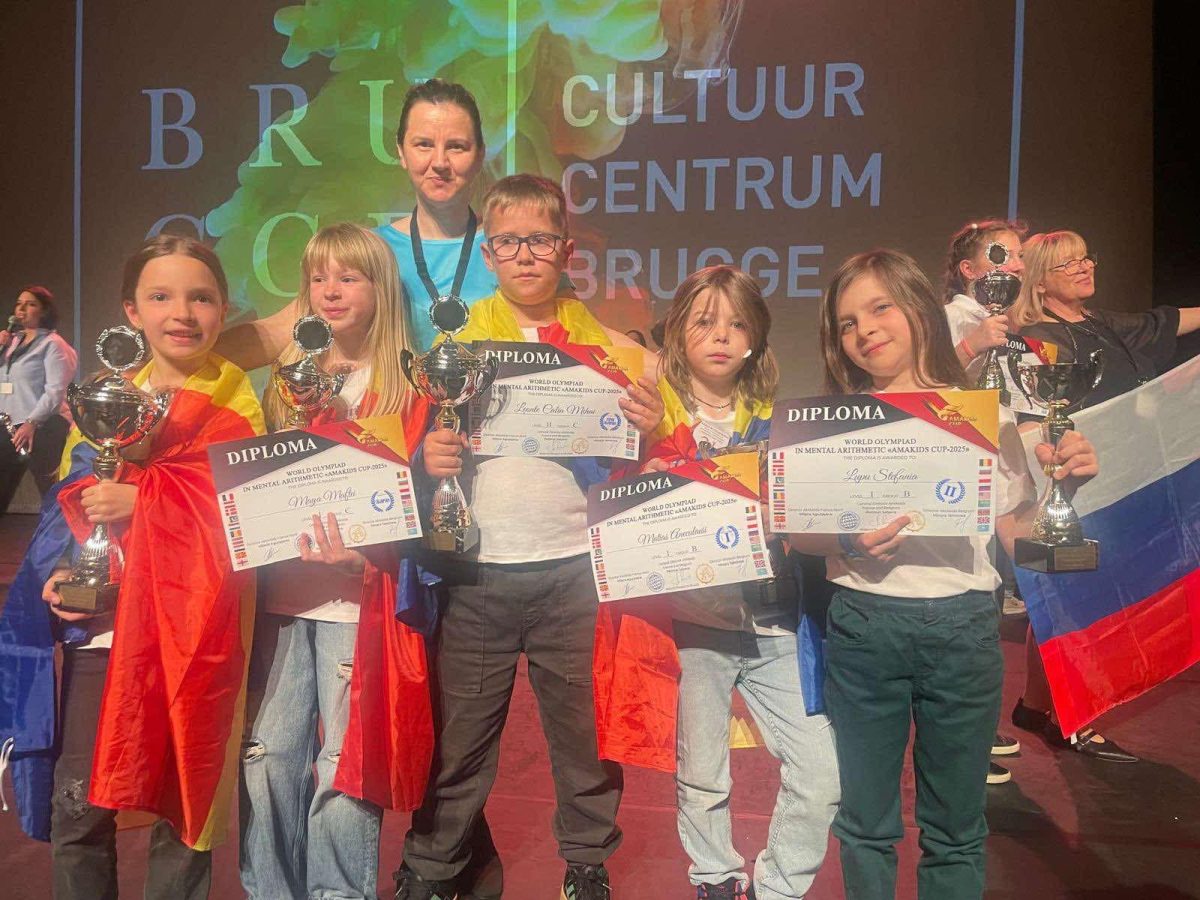 La prima ediţie AMAkids CUP din lume, micii matematicieni din Iaşi au luat cele mai mari premii la Olimpiada Internaţională de Aritmetică Mentală din Belgia