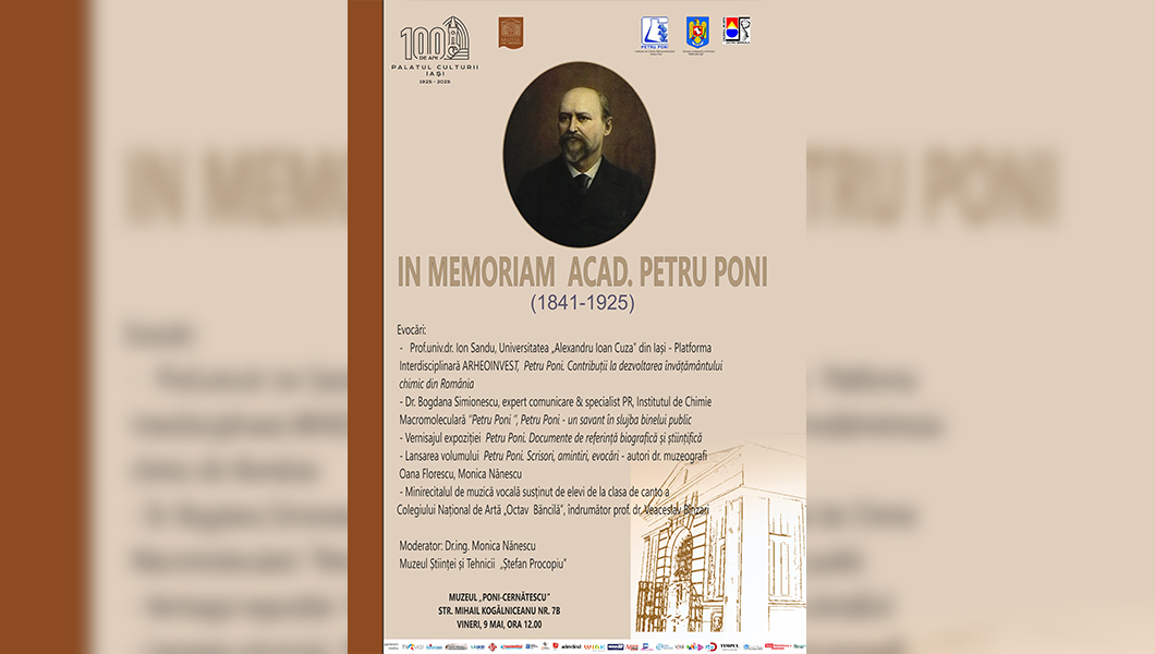 In Memoriam Acad. Petru Poni – 100 de ani de la dispariția reputatului chimist ieșean   