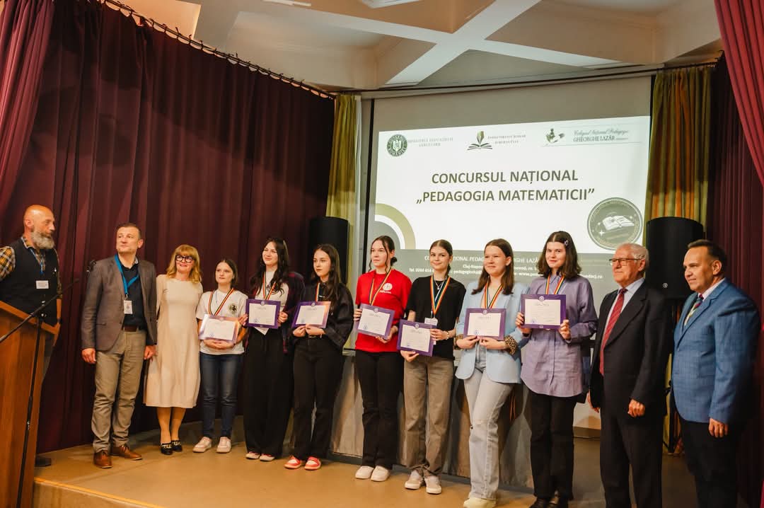 Colegiul Național Pedagogic „Vasile Lupu” a fost reprezentat de patru elevi la Concursul Național „Pedagogia Matematicii”