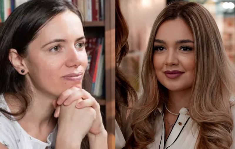 Partenera de viață a lui Nicușor Dan sau soţia lui George Simion? Ce au putut să facă Mirabela Grădinaru şi Ilinca în timpul dezbaterii electorale