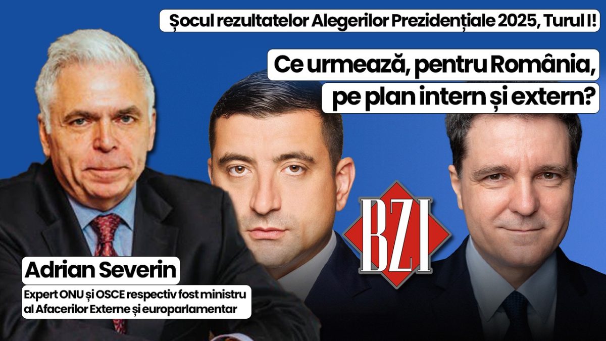 Top dezbatere politică, geopolitică și geostrategică săptămânală BZI LIVE alături de invitatul permanent prof. univ. dr. Adrian Severin, expert ONU și OSCE respectiv fost prim-vicepremier, ministru al Afacerilor Externe și europarlamentar