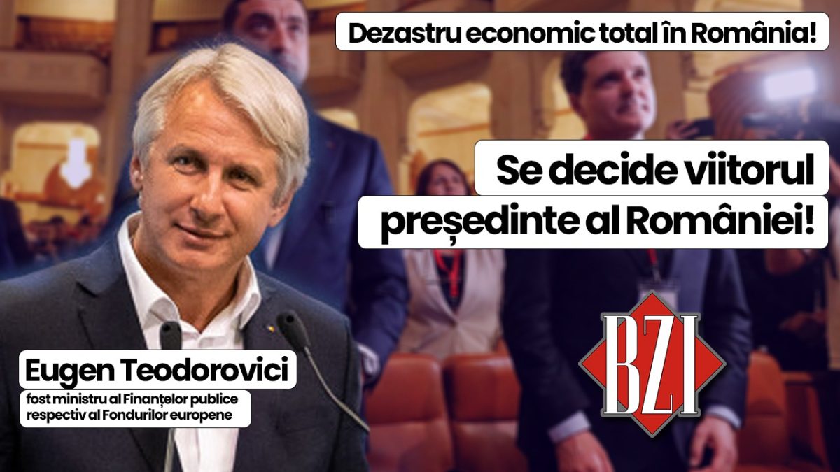 Analiză și dezbatere marca BZI LIVE cu invitatul special Eugen Teodorovici, fost ministru al Finanțelor publice respectiv Fondurilor europene