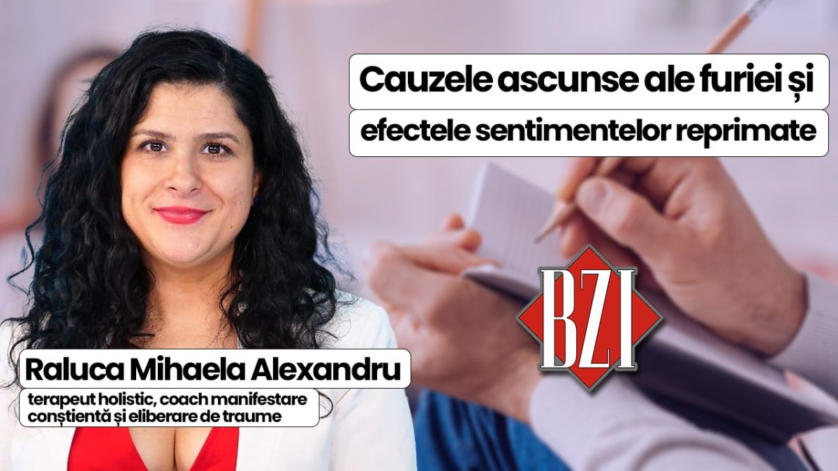 LIVE VIDEO – Raluca Mihaela Alexandru, terapeut holistic, coach manifestare conștientă și eliberare de traume, discută în emisiunea BZI LIVE despre furie, neputință și tăceri care dor. Ce se întâmplă când nu ne ascultăm emoțiile