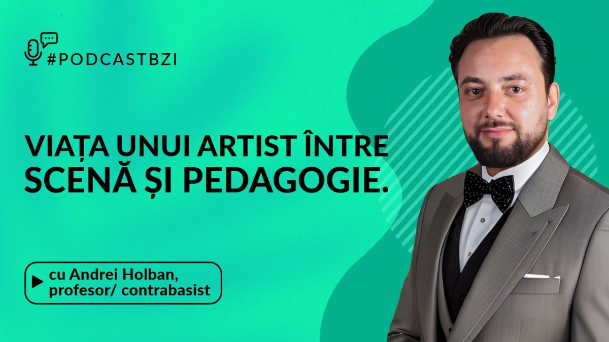 De la scenă la catedră. Povestea unei cariere impresionante în muzică, cu Andrei Holban profesor la Palatul Copiilor Iași, contrabasist la Ansamblul Artistic Profesionist “Constantin Arvinte” Iași, manager proiect muzical “Tarafu’“