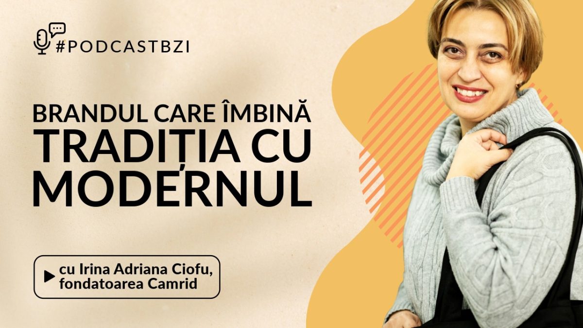 LIVE VIDEO – Astăzi, de la ora 14.30, la #PodcastBZI, moderatoarea Irina Zaharia o are ca invitată pe Irina Adriana Ciofu, inginer de profesie și fondatoarea brandului Camrid, un proiect care îmbină eleganța broderiei cu viziunea modernă a creației textile românești