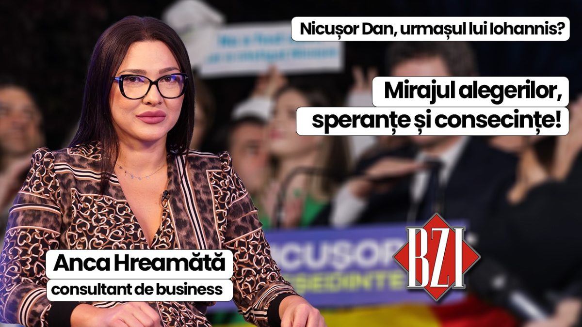 LIVE VIDEO – Nicușor Dan, urmașul lui Iohannis? Despre mirajul alegerilor, speranțe și consecințe discută Anca Hreamătă, consultant de business, la BZI LIVE