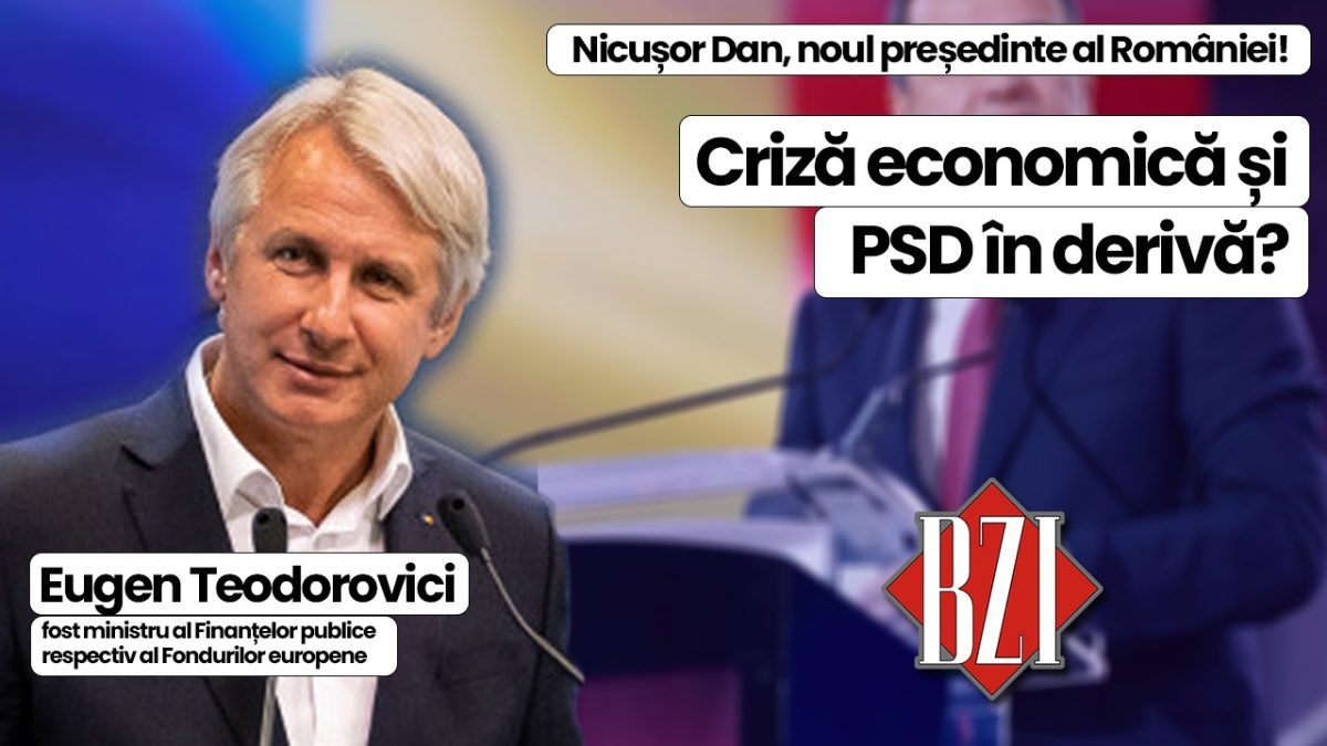 Ediție specială BZI LIVE alături de invitatul permanent Eugen Teodorovici, fost ministru al Finanțelor publice respectiv Fondurilor europene! Un nou președinte, negocieri pentru formarea Guvernului, reforma marilor partide și situația grea economică