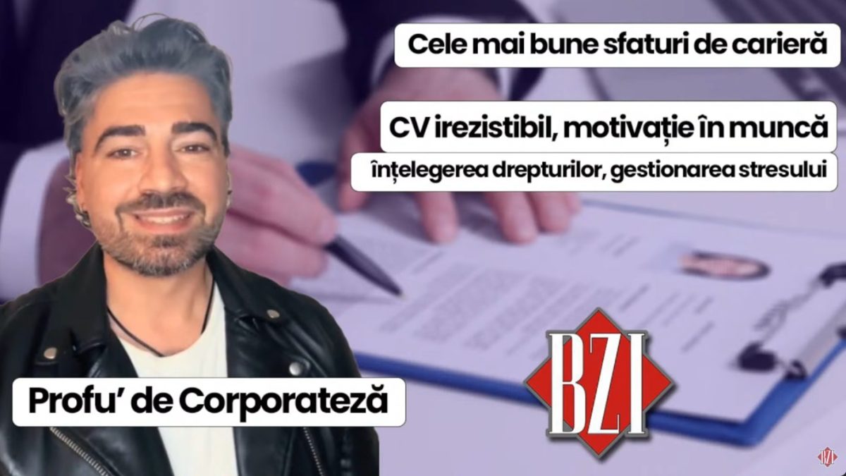 LIVE VIDEO – Ce face un corporatist și care sunt provocările în acest domeniu? Profu’ de Corporateză te învață cum să fii cât mai eficient. Doar la BZI LIVE!
