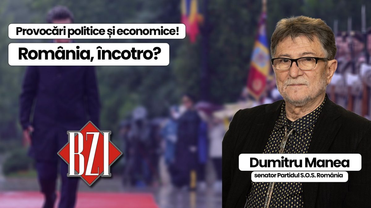 Studio politic BZI LIVE alături de senatorul de Iași al Partidului S.O.S. România, Dumitru Manea
