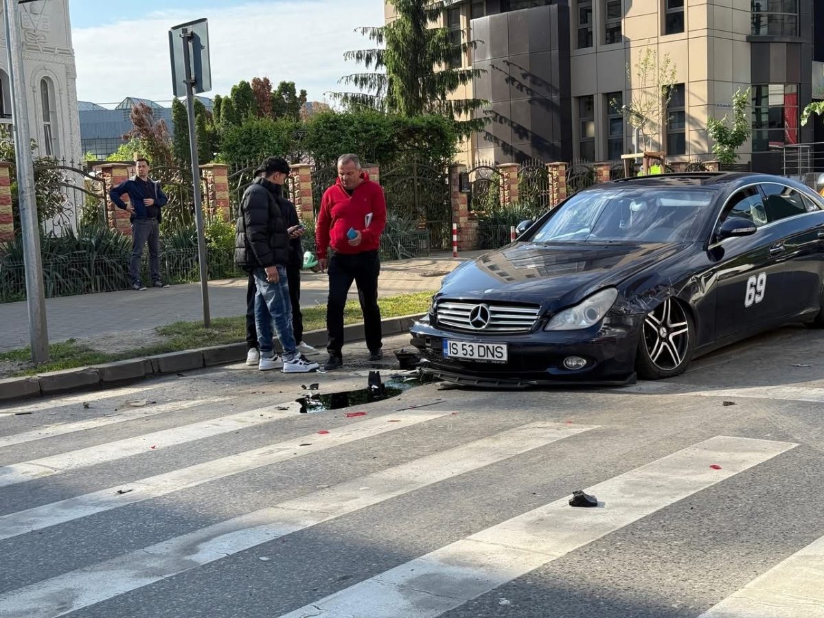 Accident rutier pe strada Sf. Lazăr! Trei autoturisme s-au tamponat