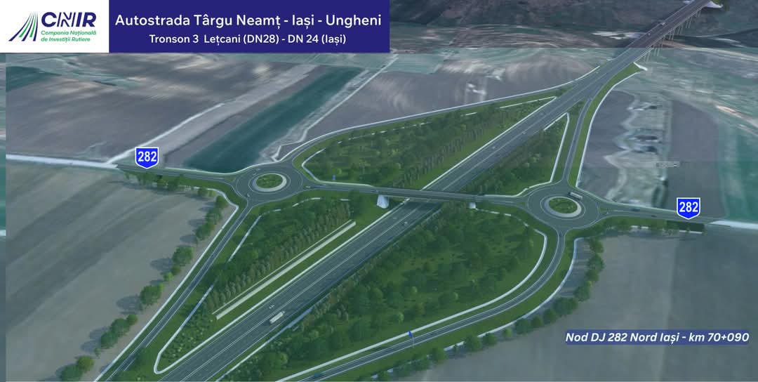 A fost lansată licitația pentru ultimele trei tronsoane ale Autostrăzii Unirii, în județul Iași