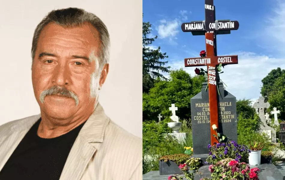 Cum arată mormântul lui Costel Constantin, la un an de la deces. Cine îi aprinde acum lumânări